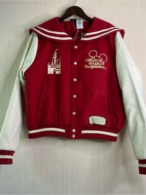 NWT Walt Disney World Letterman Varsity Jacket for Women by Her Universe XL